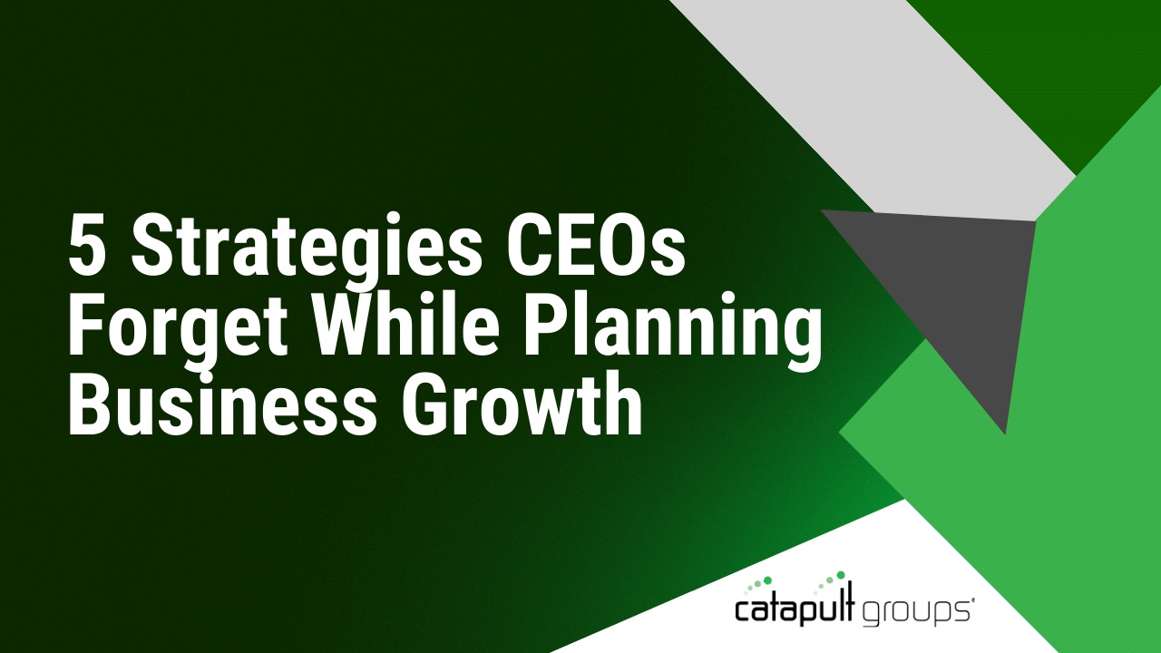 5 Strategies CEOs Forget While Planning Business Growth | Catapult Groups