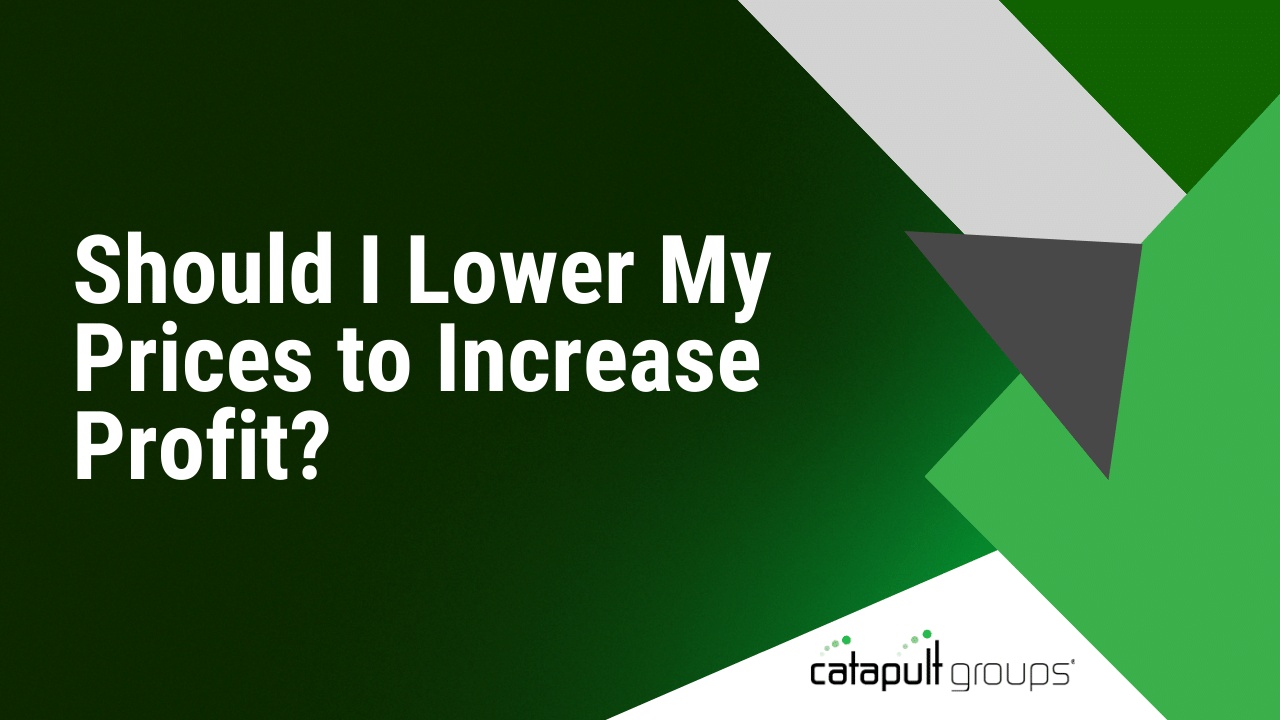 Should I Lower My Prices to Increase Profit? | Catapult Groups